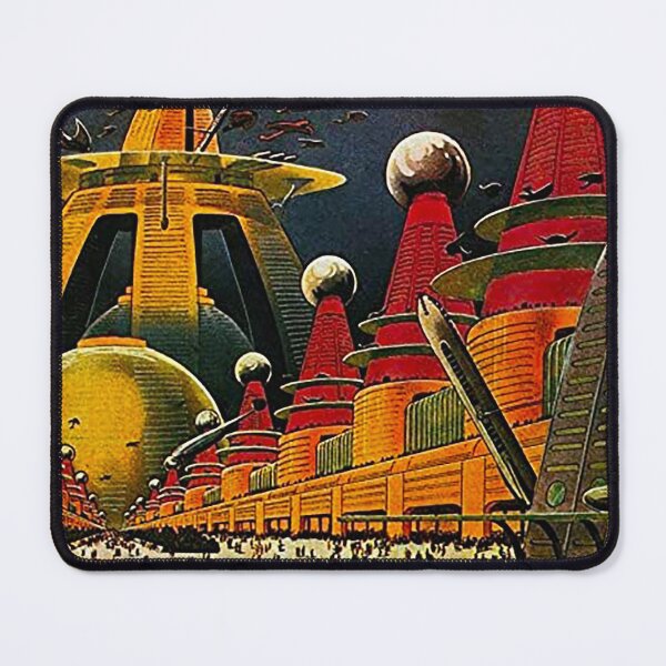 Item preview, Atomic City Vintage Poster, Art Deco Poster, science fiction poster, futuristic poster,  designed and sold by Nostrathomas66.
