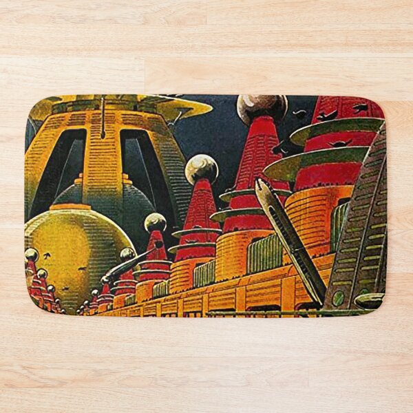 Item preview, Atomic City Vintage Poster, Art Deco Poster, science fiction poster, futuristic poster,  designed and sold by Nostrathomas66.