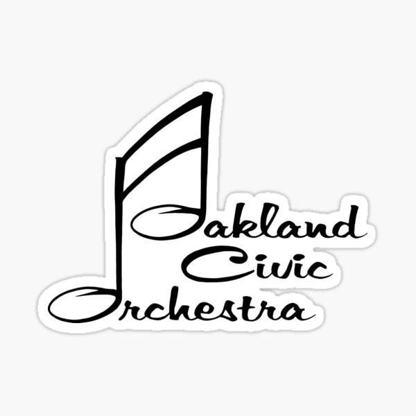 OCO Logo in black Sticker