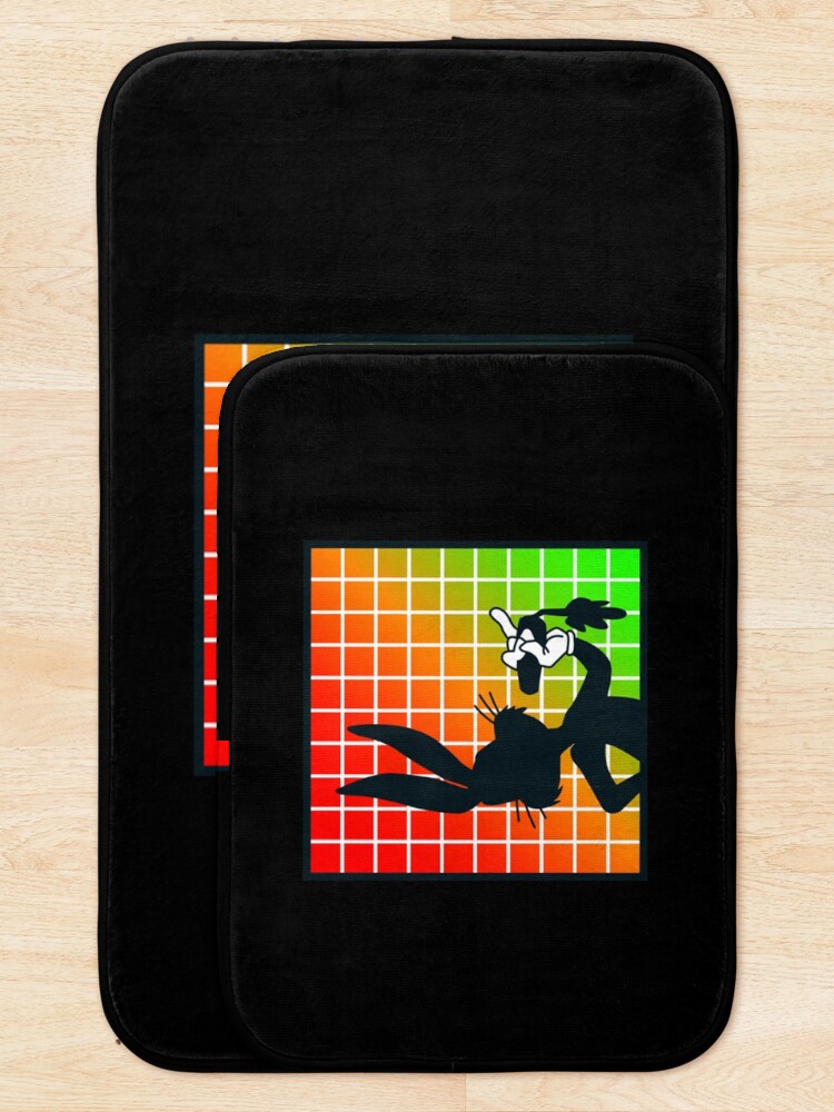 Thumbnail 5 of 6, Bath Mat, Shadow – Rabbit Classic  designed and sold by RosariafDefrosa.