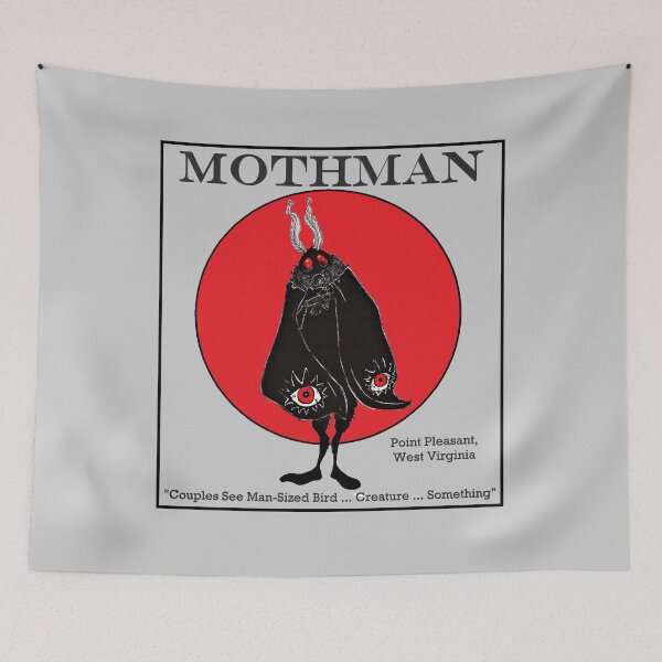 Item preview, Mothman Character Poster designed and sold by Paigeart4sale.