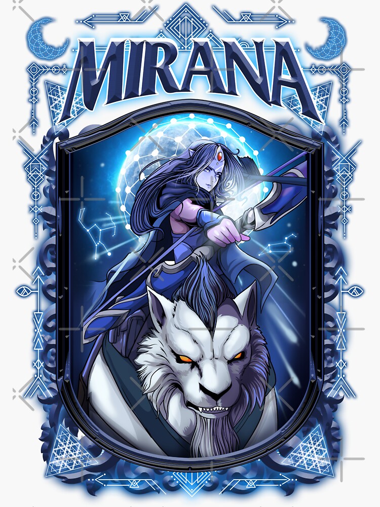 Thumbnail 3 of 3, Sticker, Mirana Nightshade designed and sold by chanong.
