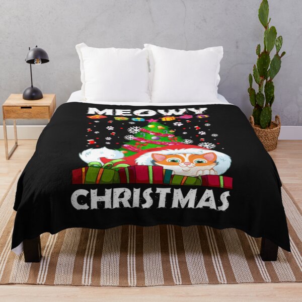 Artikelvorschau, Katze Weihnachten MEOWY CHRISTMAS entworfen und verkauft von OaksideAppare.