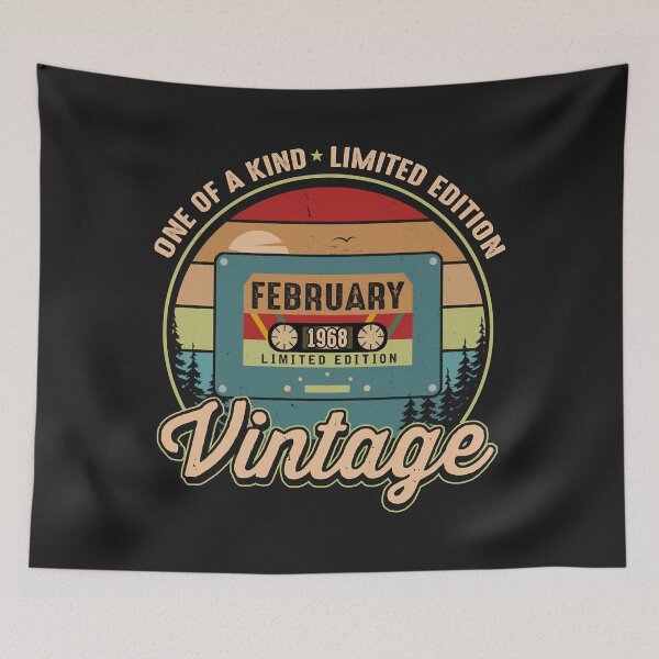 Item preview, February 1968 Birthday funny Vintage 54 Years Old Birthday designed and sold by minadebbieark.