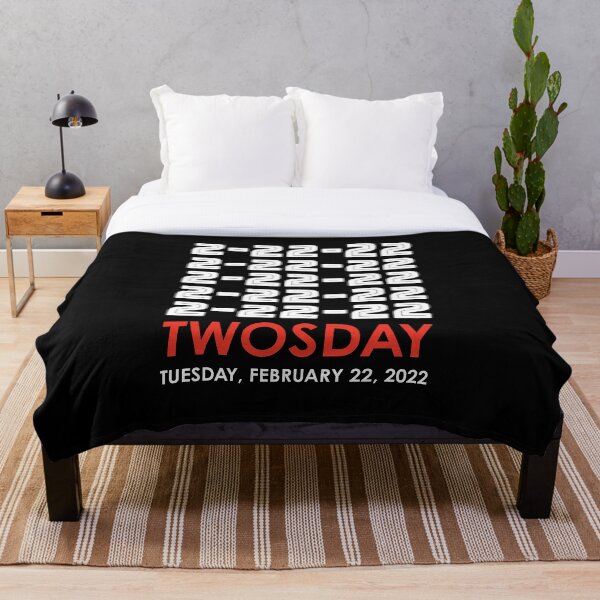 Item preview, Twosday 2 22 22 Martes 22 de febrero de 2022 Stacked White and Red designed and sold by DPattonPD.