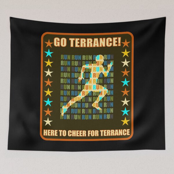 Item preview, Go Terrance Runner Support Fan Here to Cheer Favorite Athlete designed and sold by artfulnotebook.