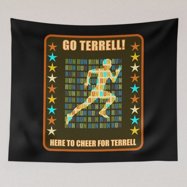 Item preview, Go Terrell Runner Support Fan Here to Cheer Favorite Athlete designed and sold by artfulnotebook.