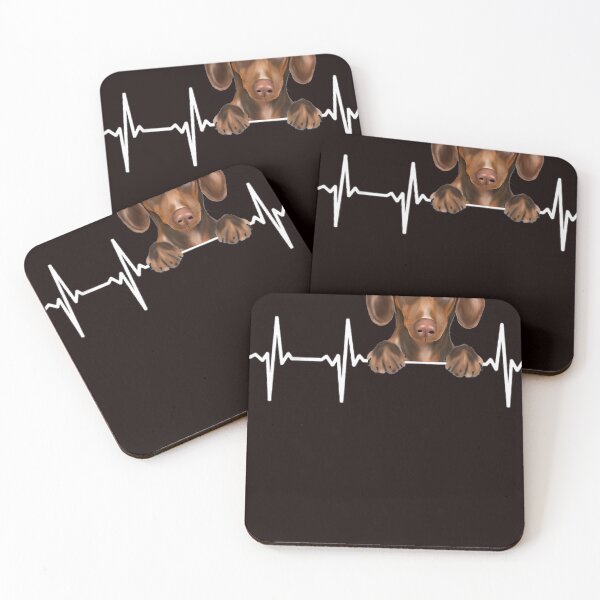 Item preview, Funny Dog Heartbeat For Brown Dachshund Lovers T-Shirt designed and sold by KeithRoge.