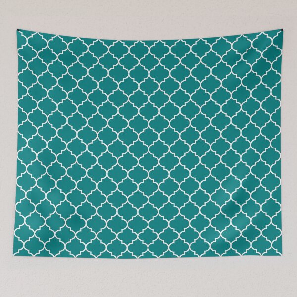 Item preview, Teal Quatrefoil designed and sold by starrylite.