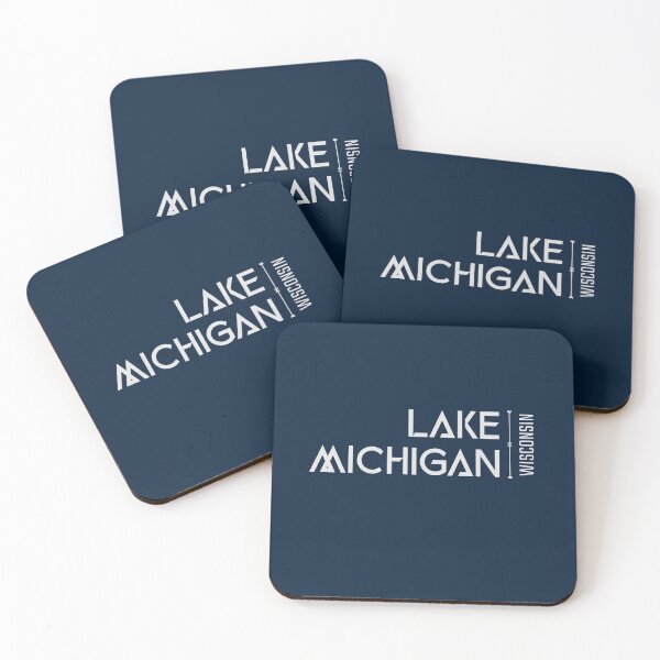 Item preview, Lake Michigan Wisconsin USA Gray Lettering Design designed and sold by Eleven-K.