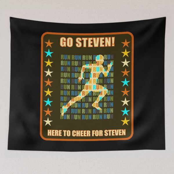 Item preview, Go Steven Runner Support Fan Here to Cheer Favorite Athlete designed and sold by artfulnotebook.