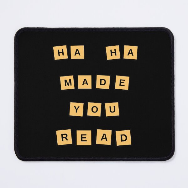 Item preview, haha made you read funny Teacher, Librarian scrabbler designed and sold by ohsomenerd.