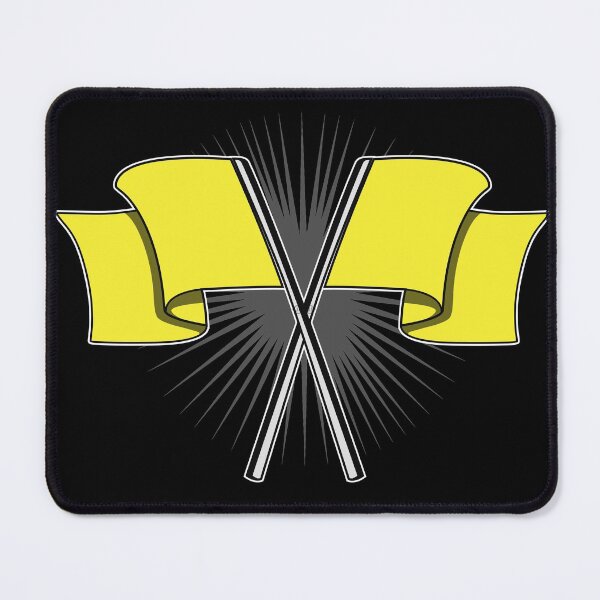 Item preview, Yellow car racing flag designed and sold by JioojiProject.