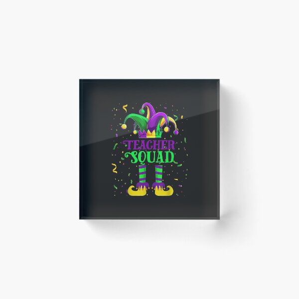 Item preview, Funny Jester Teacher Squad Family Matching Mardi Gras Parade designed and sold by minadebbieark.