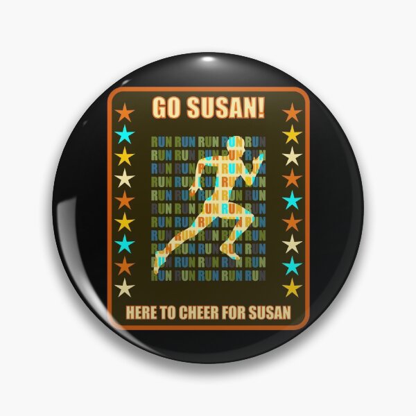 Item preview, Go Susan Runner Support Fan Here to Cheer Favorite Athlete designed and sold by artfulnotebook.
