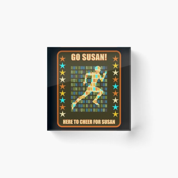 Item preview, Go Susan Runner Support Fan Here to Cheer Favorite Athlete designed and sold by artfulnotebook.
