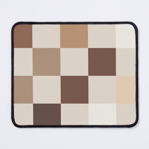 Item preview, White Tan Pattern Brown Checkerboard Print designed and sold by brookemiller801.