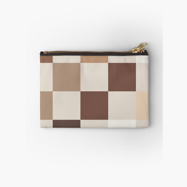 Item preview, White Tan Pattern Brown Checkerboard Print designed and sold by brookemiller801.