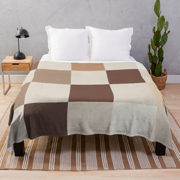Item preview, White Tan Pattern Brown Checkerboard Print designed and sold by brookemiller801.