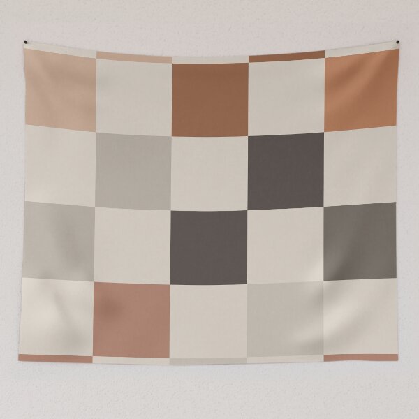 Item preview, Earth Toned Checkers  designed and sold by brookemiller801.