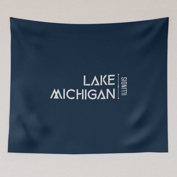 Item preview, Lake Michigan Illinois USA Gray Lettering Design designed and sold by Eleven-K.