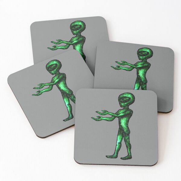 Item preview, Green Nebula Gray designed and sold by Gray Alien Art.
