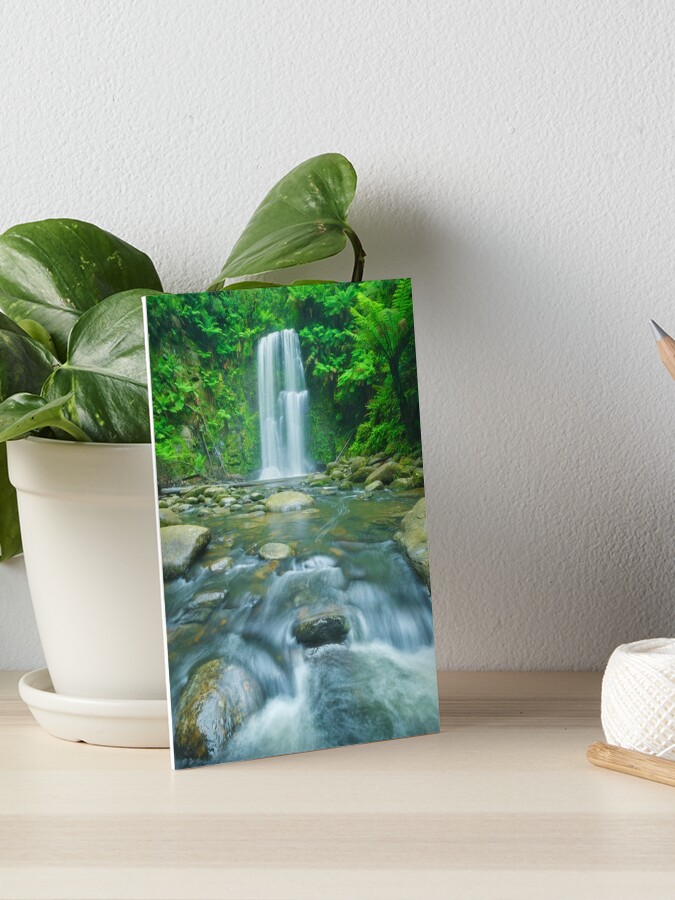 Thumbnail 1 of 2, Art Board Print, Beauchamp Falls, Great Otway National Park, Victoria, Australia designed and sold by Chockstone.