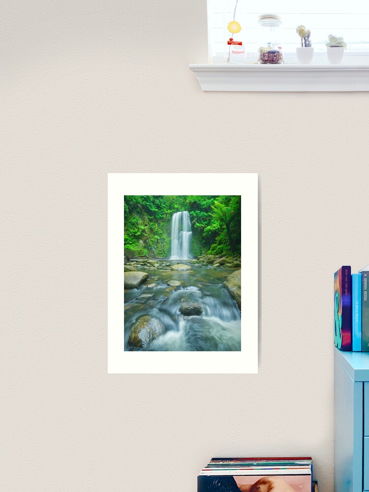 Thumbnail 1 of 3, Art Print, Beauchamp Falls, Great Otway National Park, Victoria, Australia designed and sold by Chockstone.