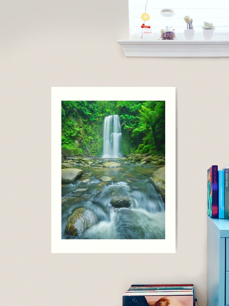 Thumbnail 1 of 3, Art Print, Beauchamp Falls, Great Otway National Park, Victoria, Australia designed and sold by Chockstone.