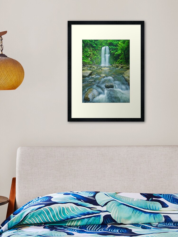 Thumbnail 1 of 7, Framed Art Print, Beauchamp Falls, Great Otway National Park, Victoria, Australia designed and sold by Chockstone.