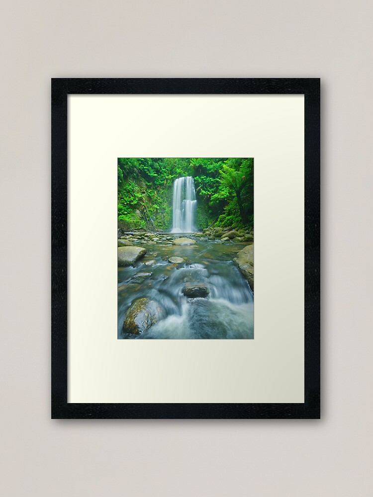 Thumbnail 2 of 7, Framed Art Print, Beauchamp Falls, Great Otway National Park, Victoria, Australia designed and sold by Chockstone.