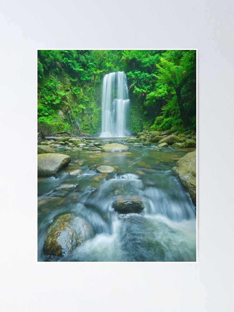 Thumbnail 2 of 3, Poster, Beauchamp Falls, Great Otway National Park, Victoria, Australia designed and sold by Chockstone.