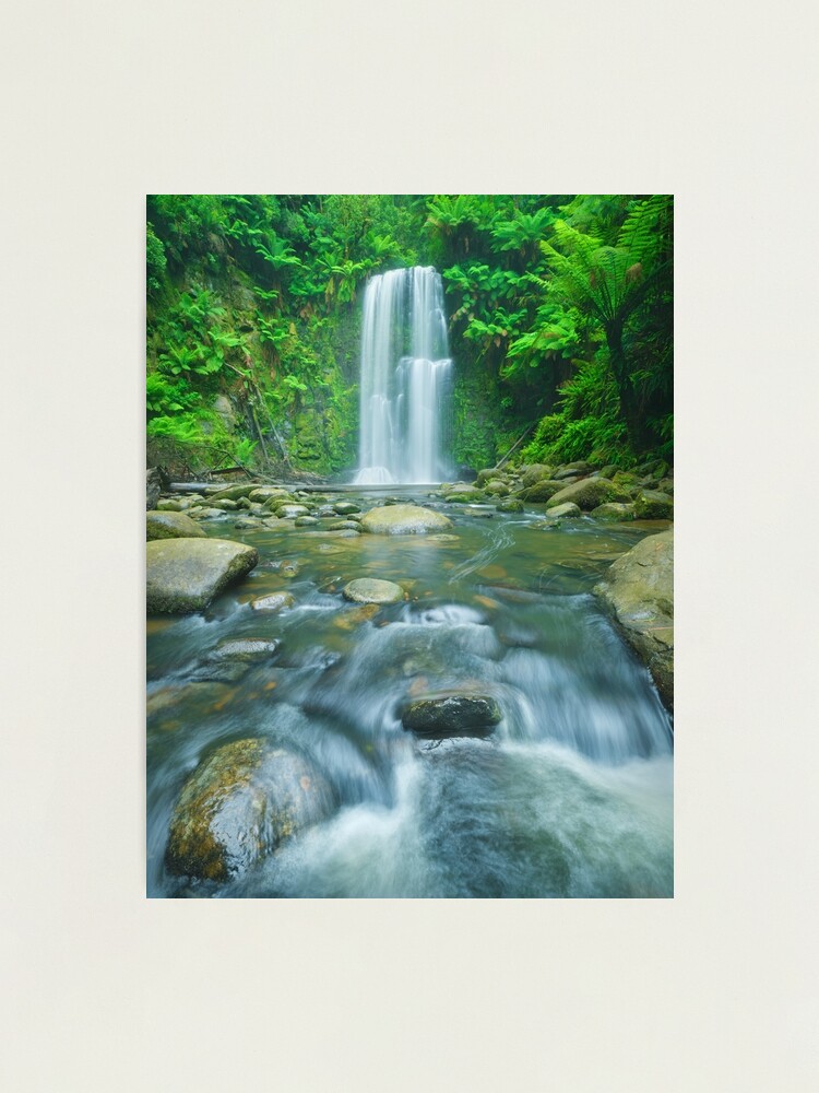 Thumbnail 2 of 3, Photographic Print, Beauchamp Falls, Great Otway National Park, Victoria, Australia designed and sold by Chockstone.