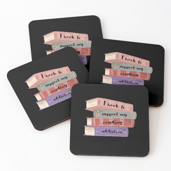 Item preview, I work to support my reading addiction designed and sold by PotluckPrints.