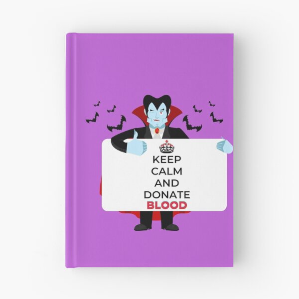 Item preview, KEEP CALM AND DONATE BLOOD - Dracula Sticker EDITION designed and sold by GeeKeeTee.