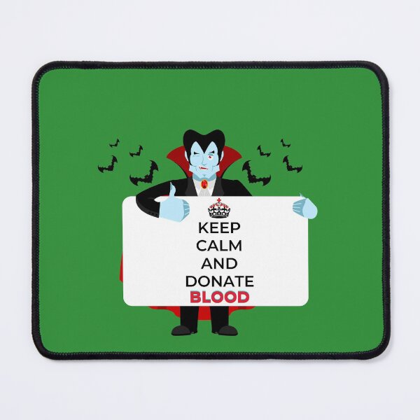 Item preview, KEEP CALM AND DONATE BLOOD - Dracula Sticker EDITION designed and sold by GeeKeeTee.