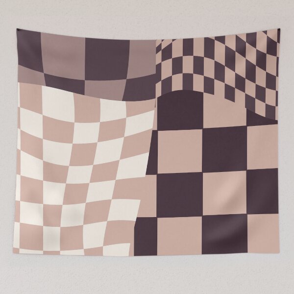 Item preview, Checkerboard Pattern, Pink, Wavy  designed and sold by brookemiller801.