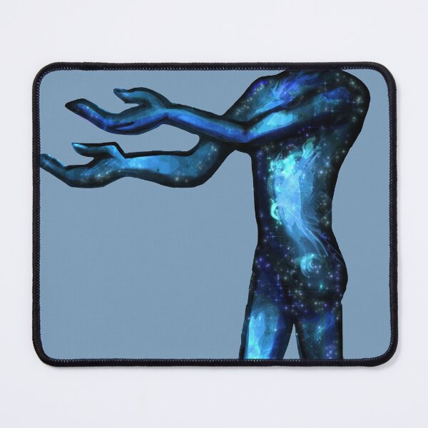 Item preview, Blue Nebula Gray designed and sold by Gray Alien Art.