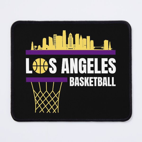 Item preview, Los Angeles Basketball Black/Gold/Purple City Skyline Apparel designed and sold by CameronBischoff.