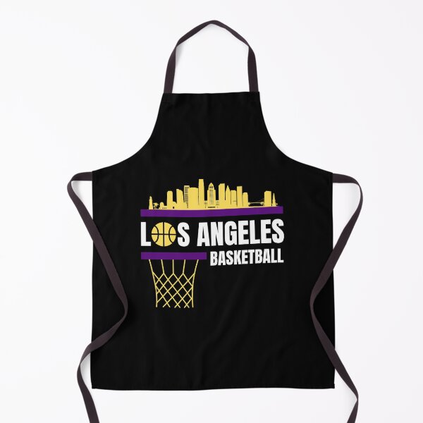 Item preview, Los Angeles Basketball Black/Gold/Purple City Skyline Apparel designed and sold by CameronBischoff.