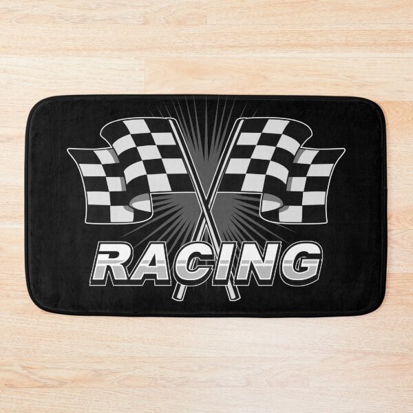 Item preview, Checkered racing car flag with text designed and sold by JioojiProject.