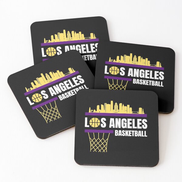 Item preview, Los Angeles Basketball Black/Gold/Purple City Skyline Apparel designed and sold by CameronBischoff.