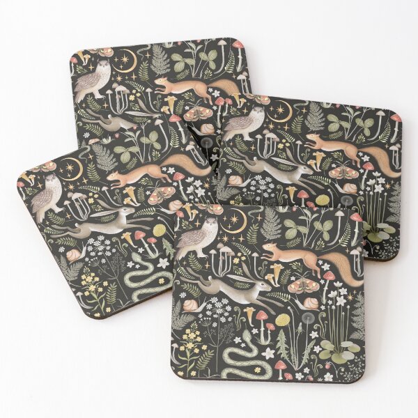 Item preview, Watercolor Woodland Jungle designed and sold by Mnightsa.