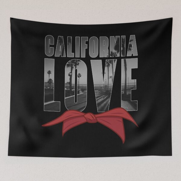 Item preview, California Love- Tupac Classic Hip-Hop (BLACK AND WHITE) Classic  designed and sold by CarlofGrassi.