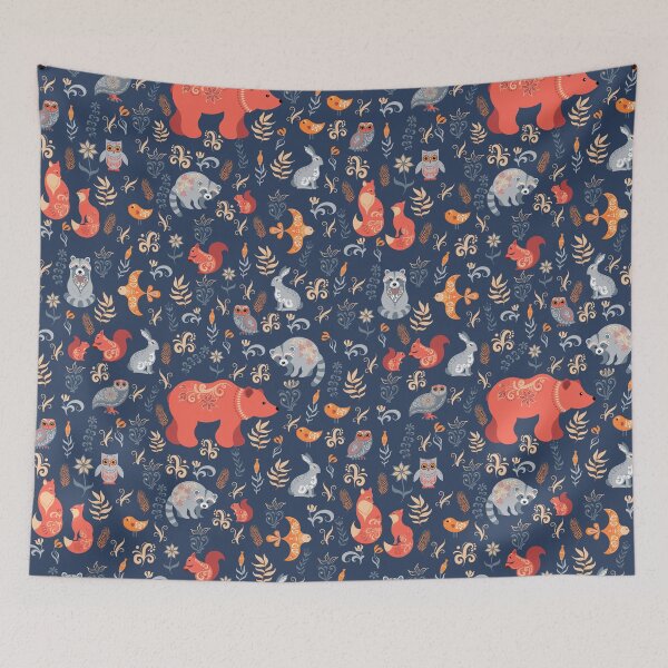 Item preview, Fairy forest with woodland animals designed and sold by Mnightsa.