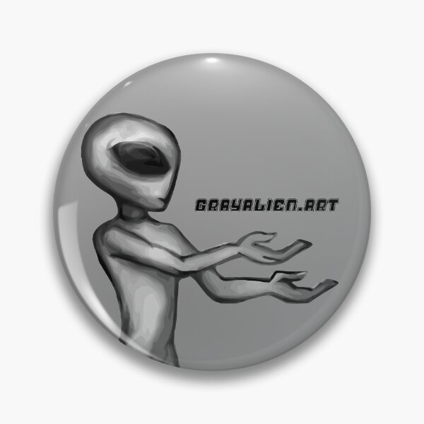 Item preview, Gray Alien with Logo designed and sold by Gray Alien Art.