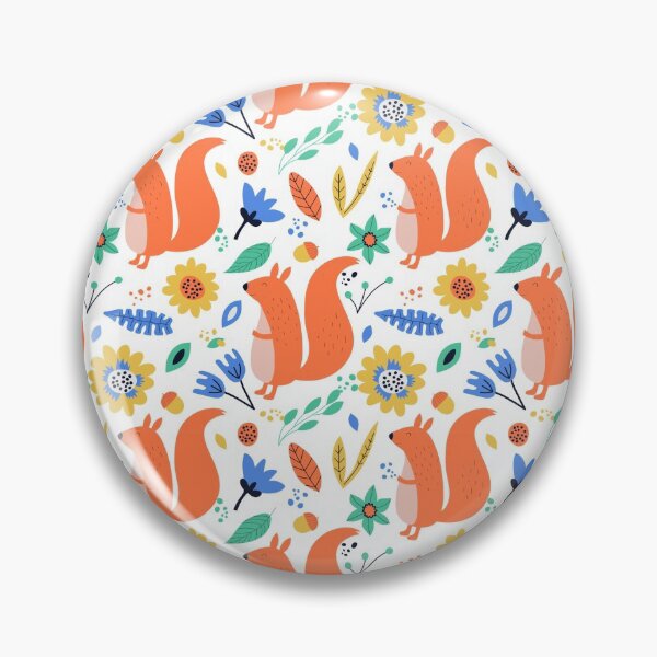 Item preview, Cute squirrels with flowers designed and sold by Mnightsa.