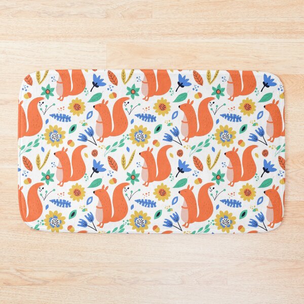 Item preview, Cute squirrels with flowers designed and sold by Mnightsa.