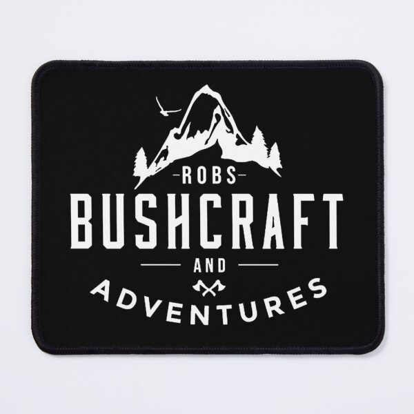 Item preview, Large white logo for Robs Bushcraft and Adventures designed and sold by robsbushcraft.