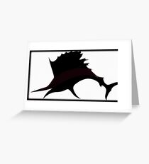 Striped Sailfish Greeting Card